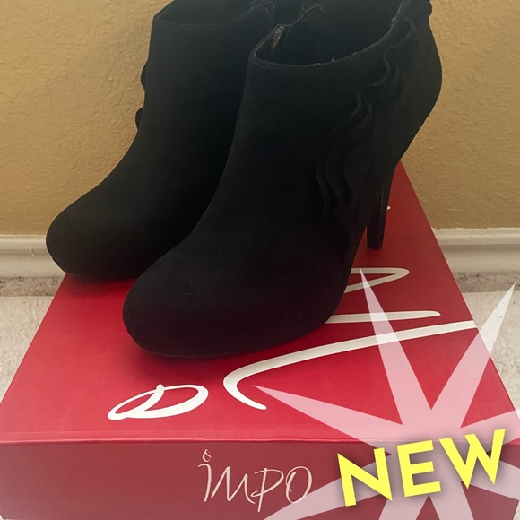 Impo Elegant Black Ankle Booties - Picture 1 of 10